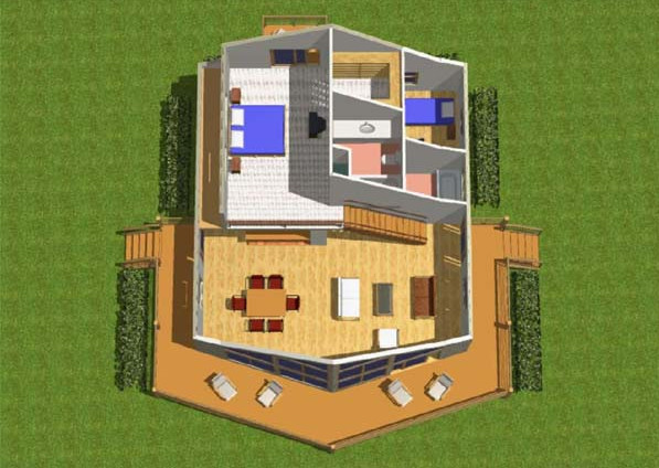 Pre-panelized stick lumber & sheathing house building kit deliverd anywhere FREE