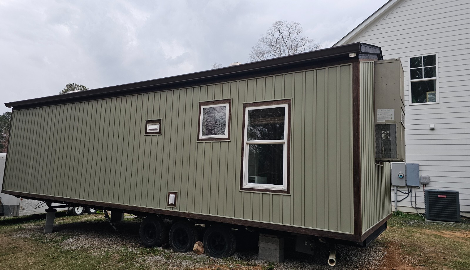 Free delivery Amazing 12×34 400sqft tiny house on wheels farmhouse style