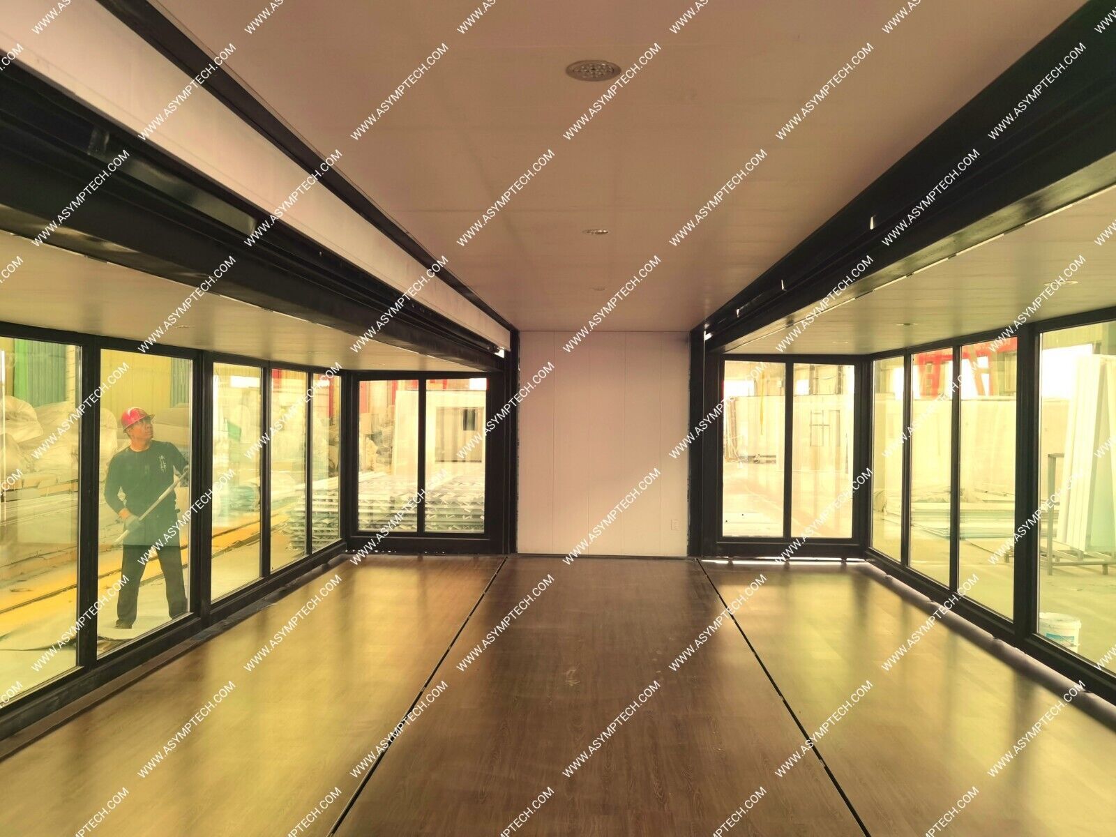 Prefabricated Dual Side Slideout 800 SQ. FT Container Building 40x20FT