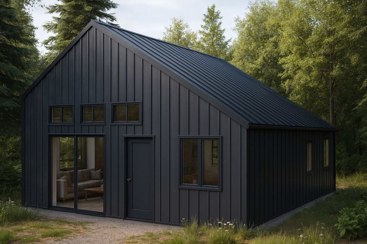 U.S. Made Fire Resistant 24 x 30 Cabin, Barndominium or Steel Home Kit
