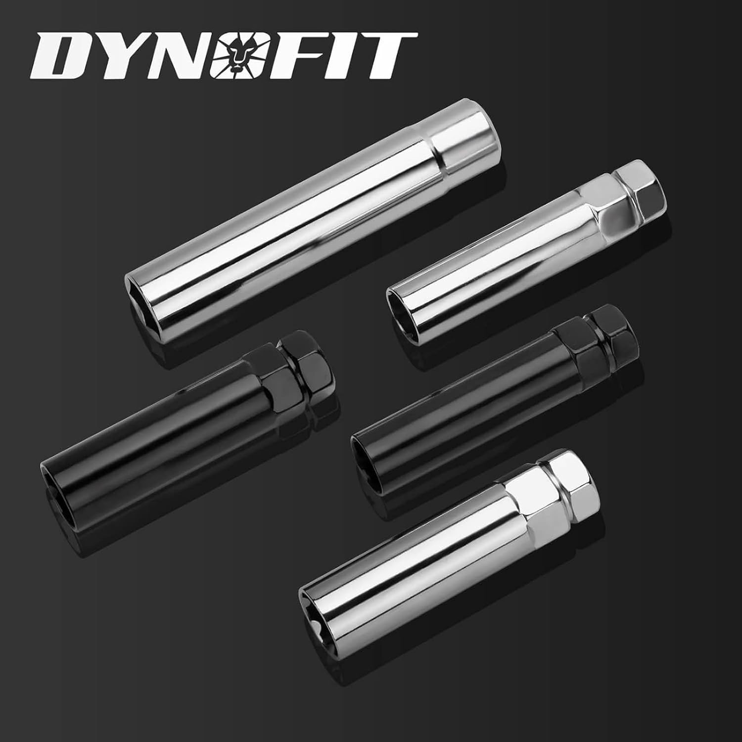 Juego de 6 tuercas de rueda, llave, 3/4″ y 13/16″, para tuercas 12X1.5, 12X1.25.