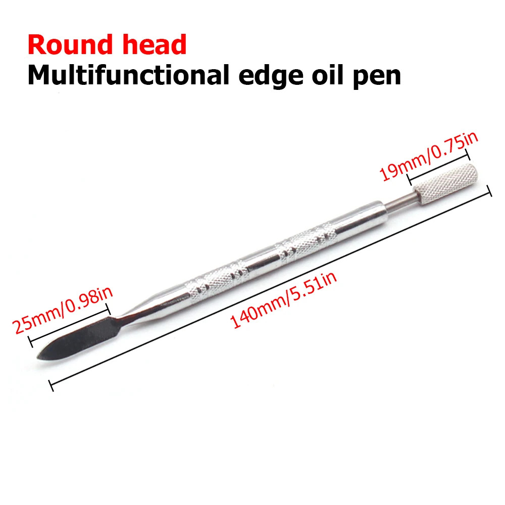 Dual Head Leather Edge Dye Pen Applicator Speedy Paint Roller DIY Craft Tool