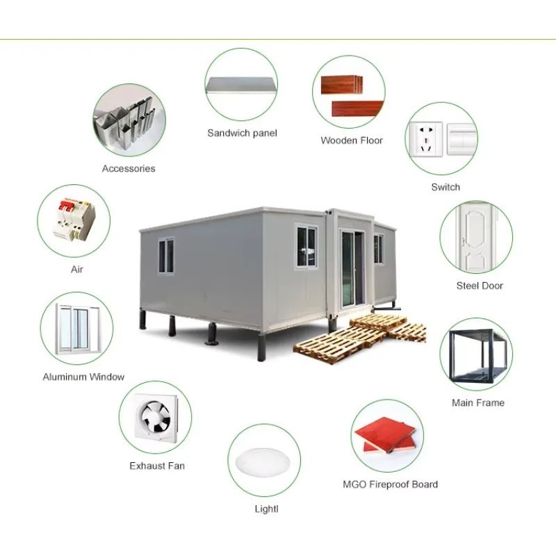 Factory Cheap Price Expanding Container Homes Waterproof Modern Modular Home