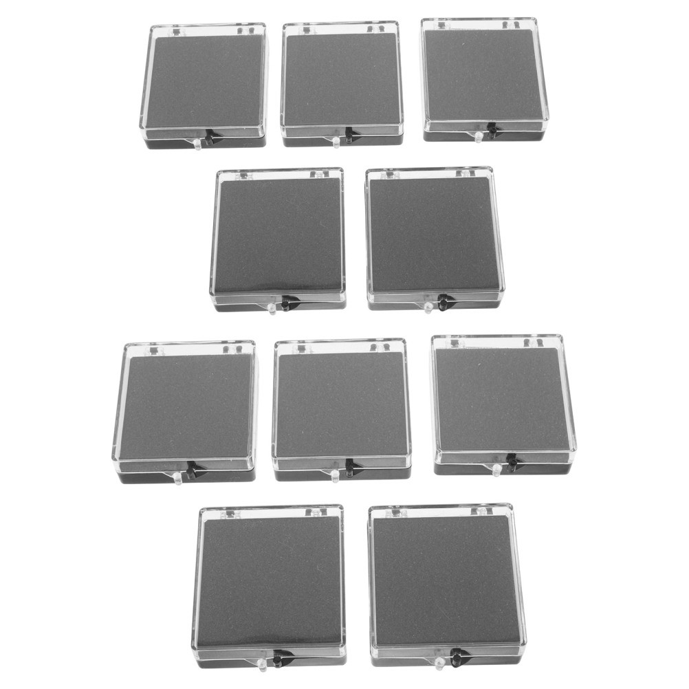 10 Pcs Medal Pin Display Box Badge Storage Case Collection Holder Lapel