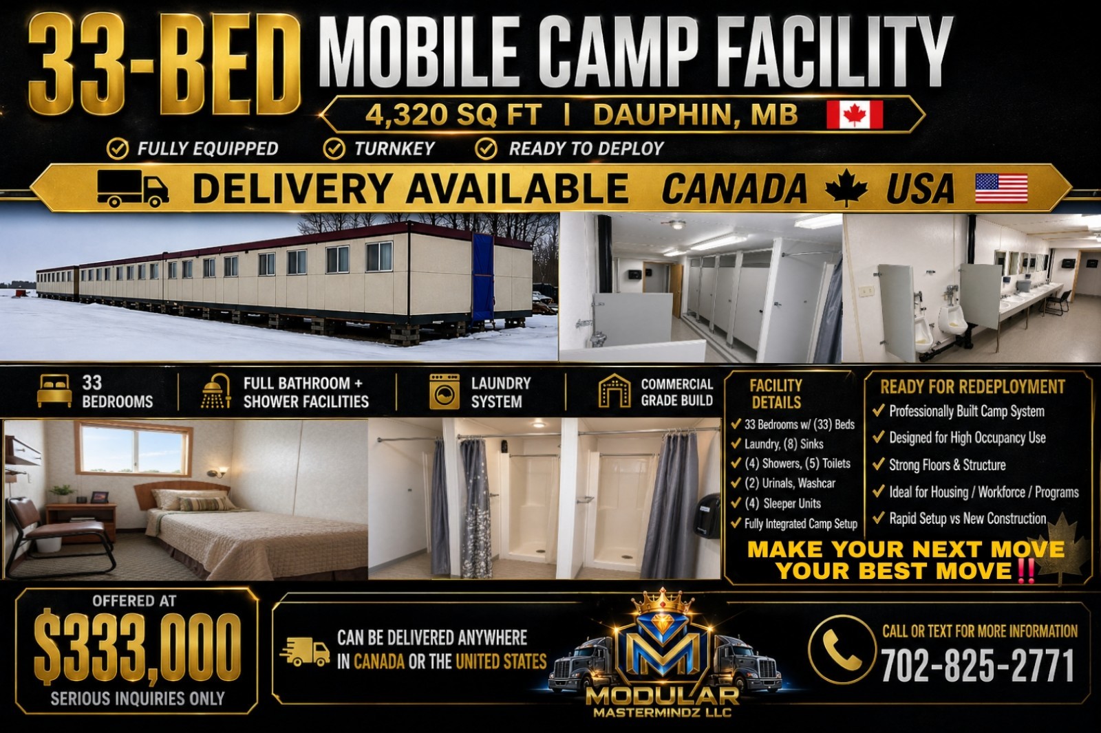 Modular Building Man Camp Workforce Housing Portable Office Living Quarters