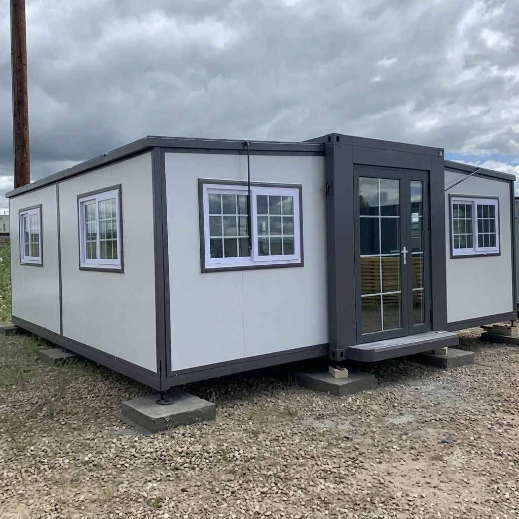 19x20ft Expandable Foldable Prefab Mobile House Container W/ BATHROOM+SHOWER