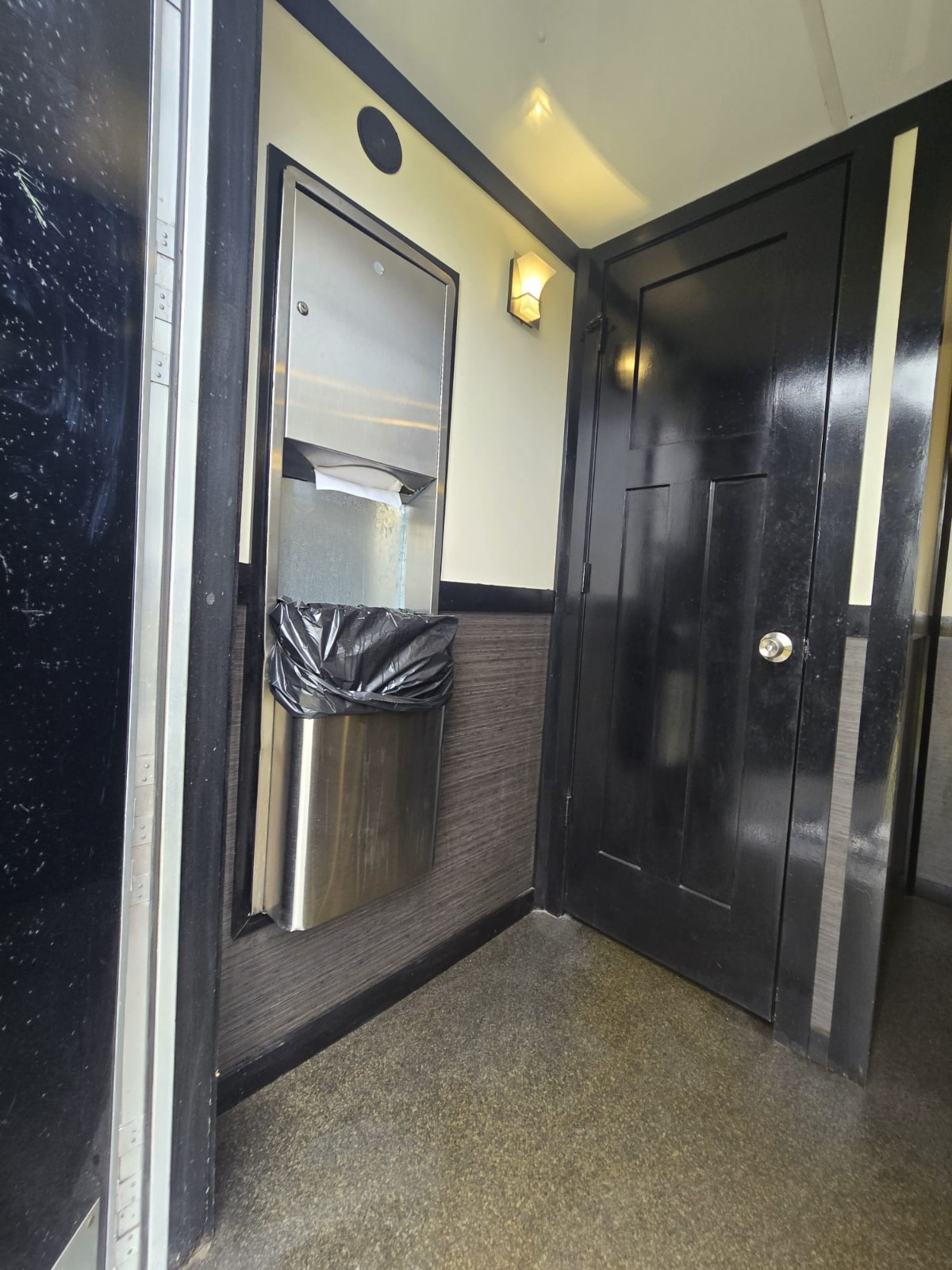 Portable Restroom Trailer, USA Made -2 women stalls, 1 man stall, 3 urinals
