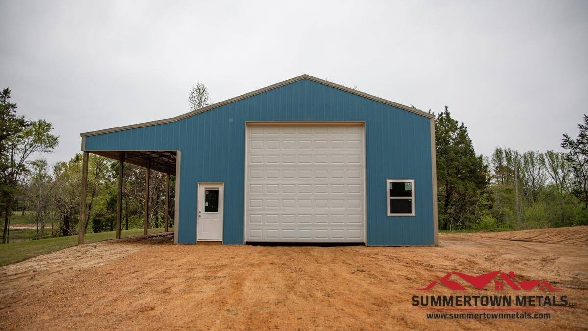 30’X60’X14’ GARAGE WITH SHED