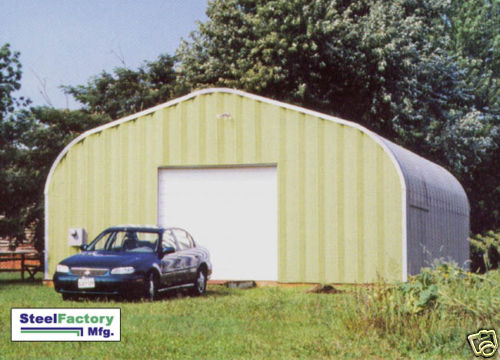 Steel Factory Prefab P20x30x12 COLOR PANELS Metal Garage Workshop Building Kit