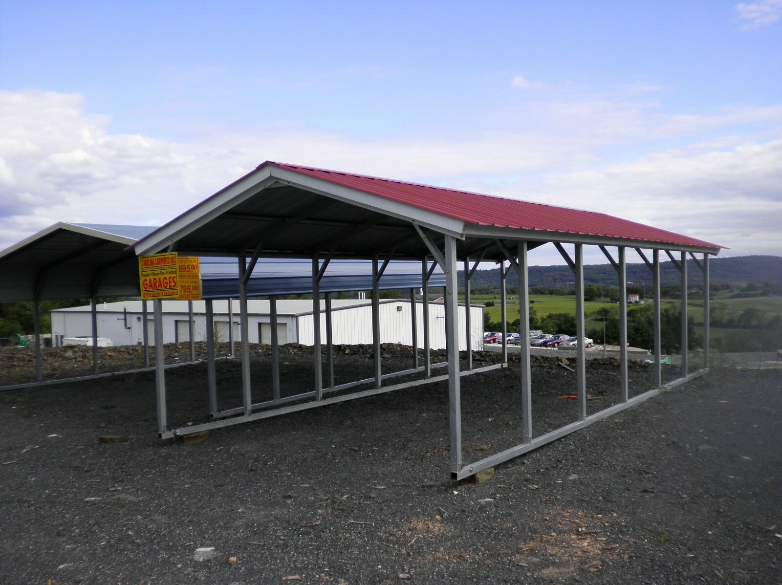 3 separate bay 54X46X16 Metal building (Message for a discounted price)