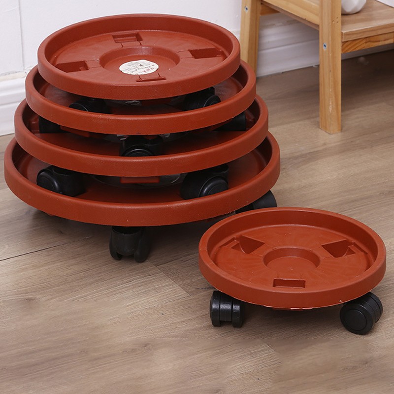 Removable Plant Stand Flower Pot Tray With Universal Wheel Heavy Rolling Flower