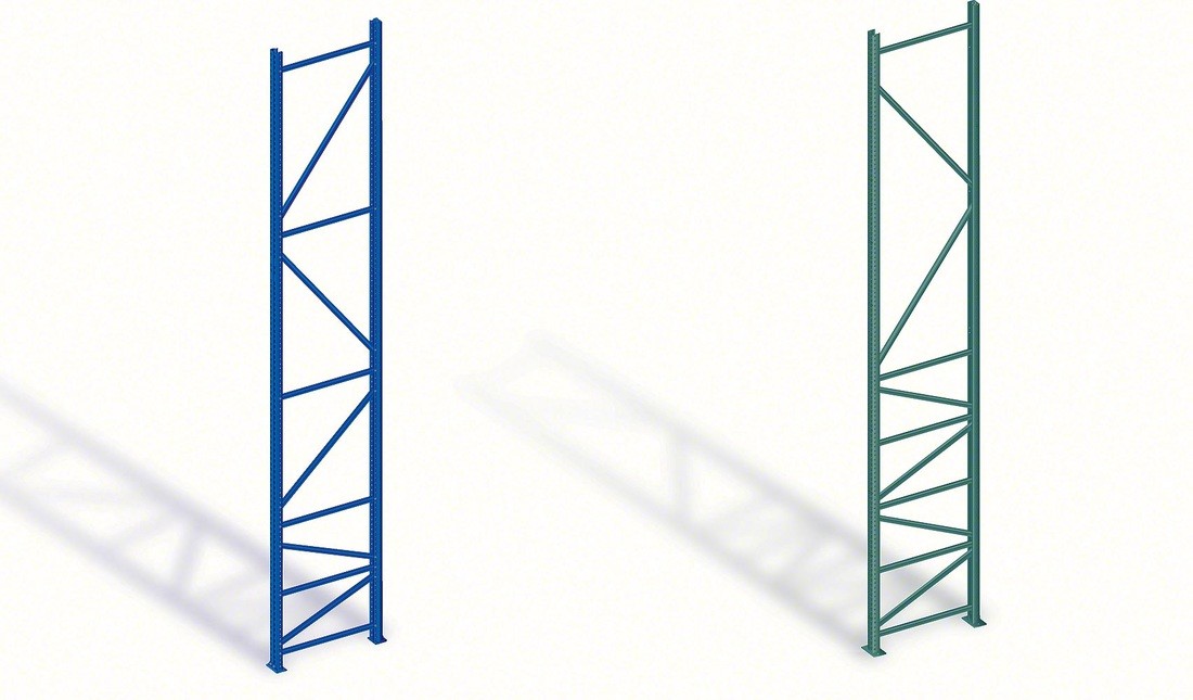 (250) Teardrop Bolted Upright Frame | 96″ H x 36″ D | Pallet Rack 16,716lb cap