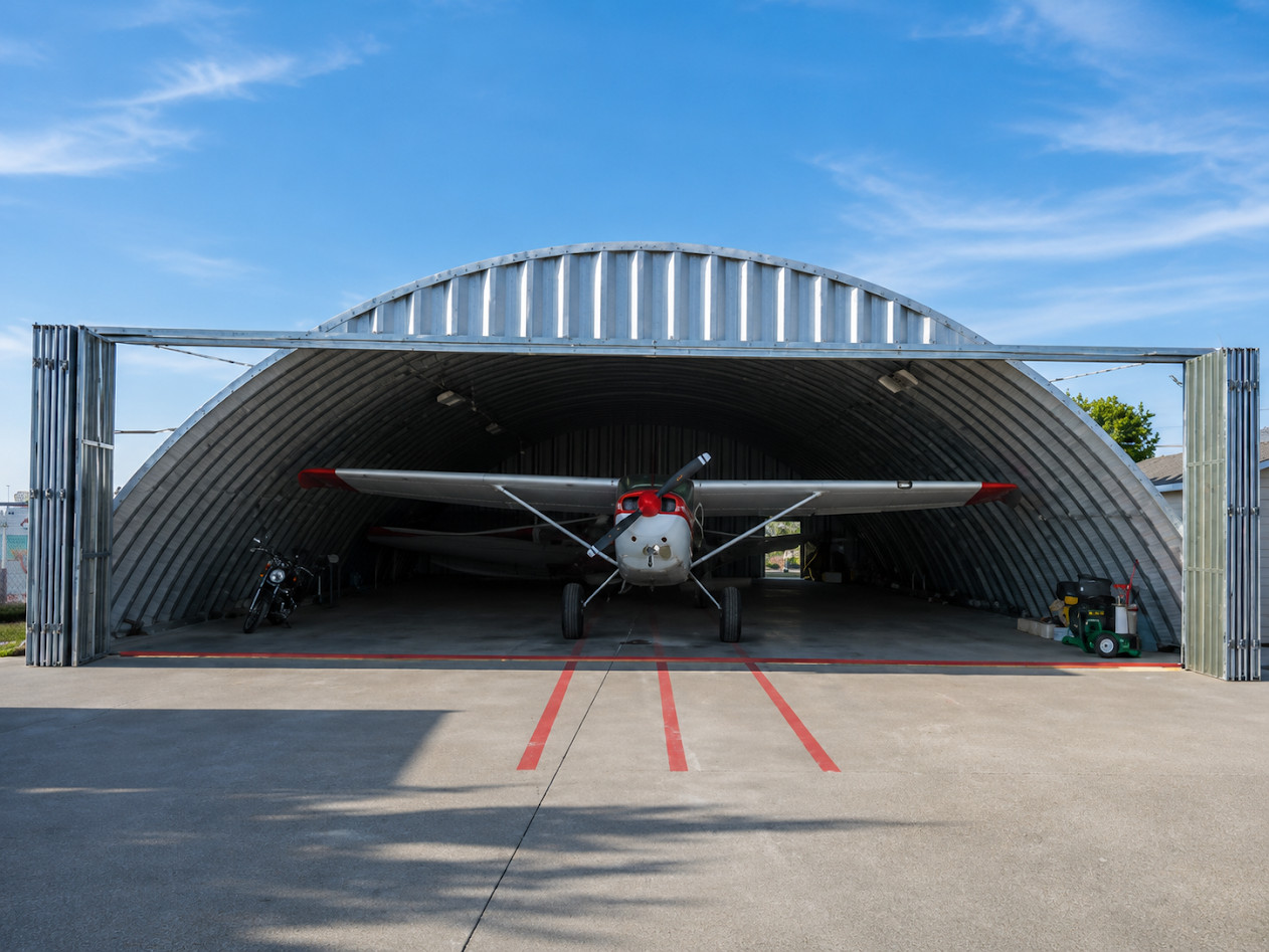 Q50x40x19 DuroSPAN Steel Quonset Building Aircraft Boat Hangar Factory Direct