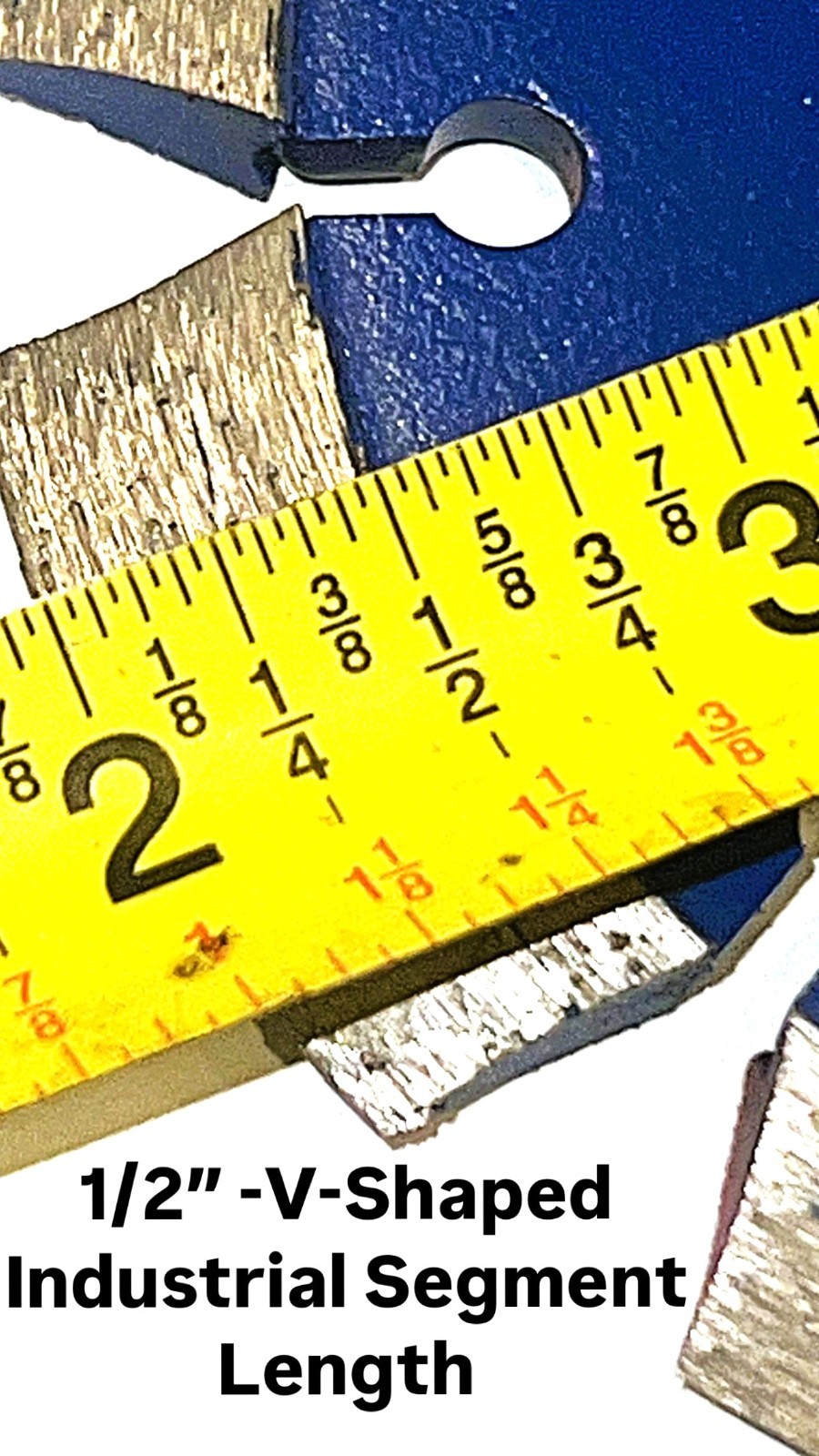 4″ -V- Crack Chaser Diamond Blade with .250″ Segment joint widening