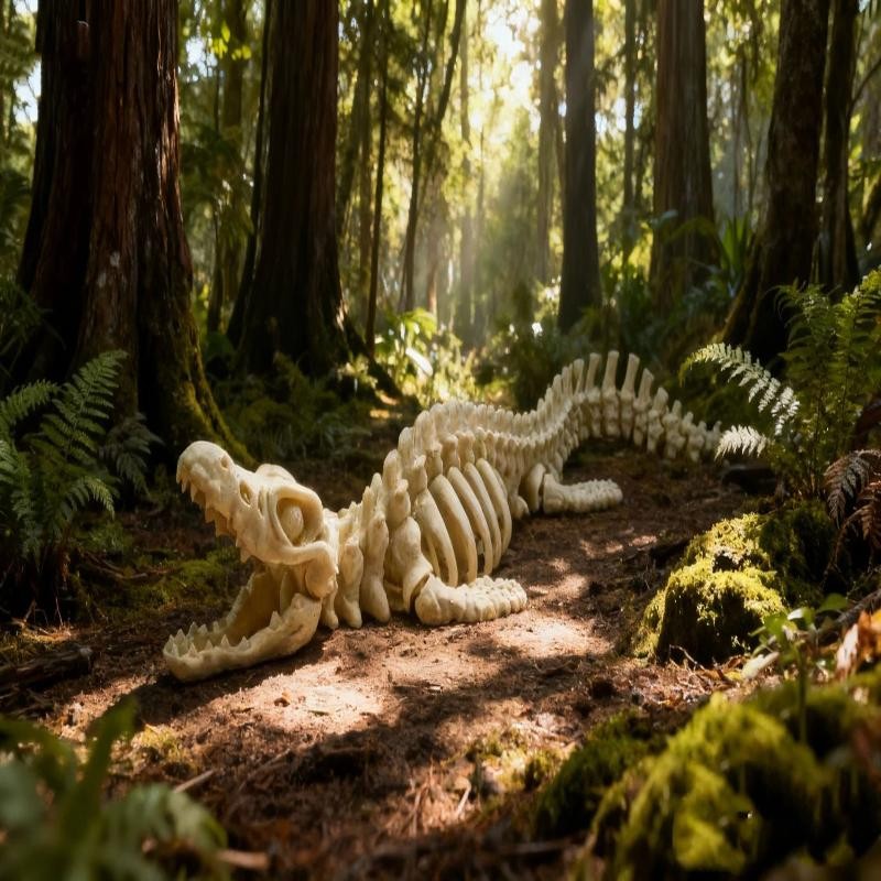 1PCS Realistic Mosasaurus Skeleton Replica Aquarium Decoration Skeleton Model