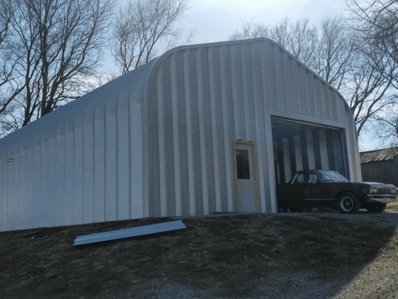32x50x18 DuroSPAN Steel Building Kit Clear Span Arch DIY Open Ends