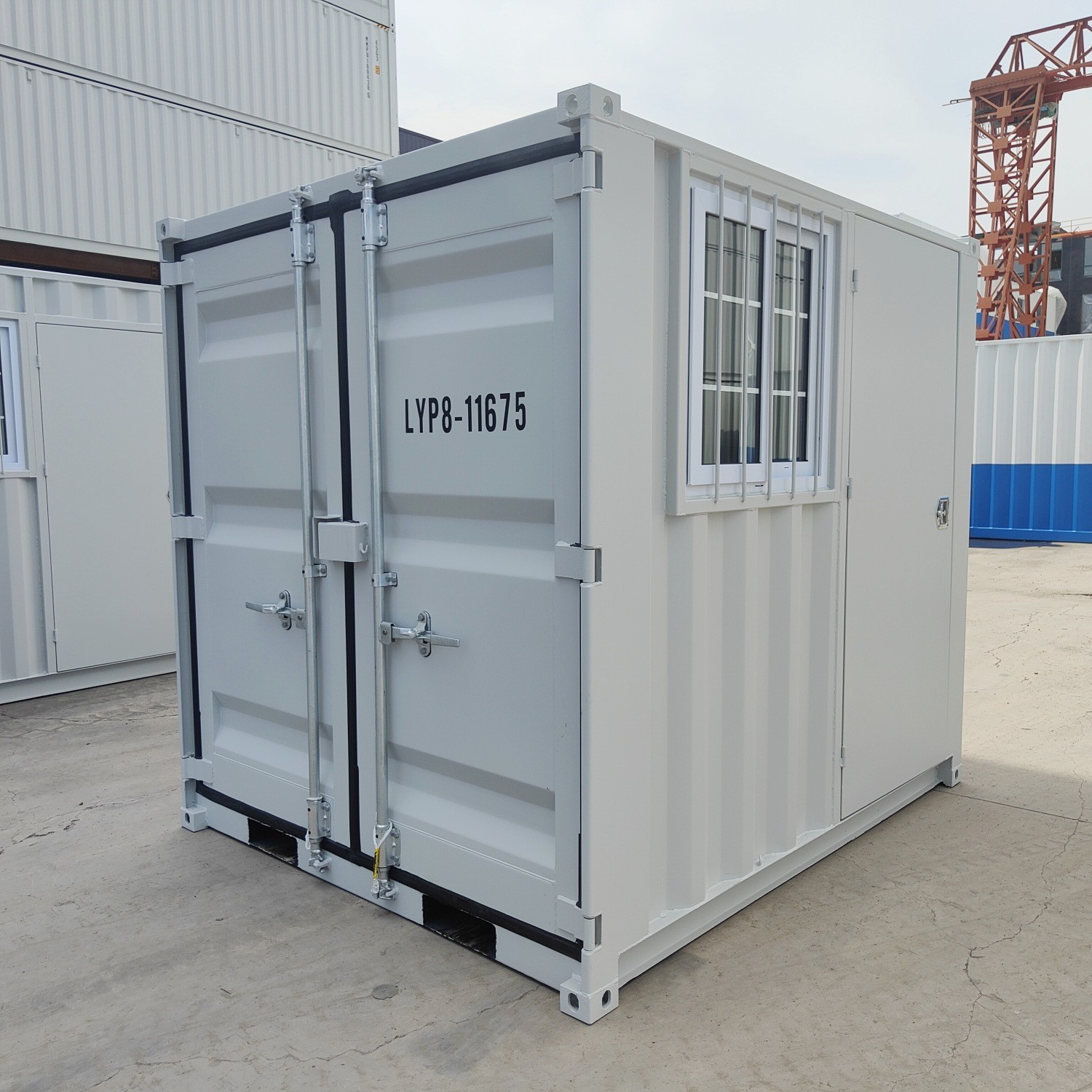 7FT Cubic Shipping Container | Lockable Door & Window | Portable Office | Storag