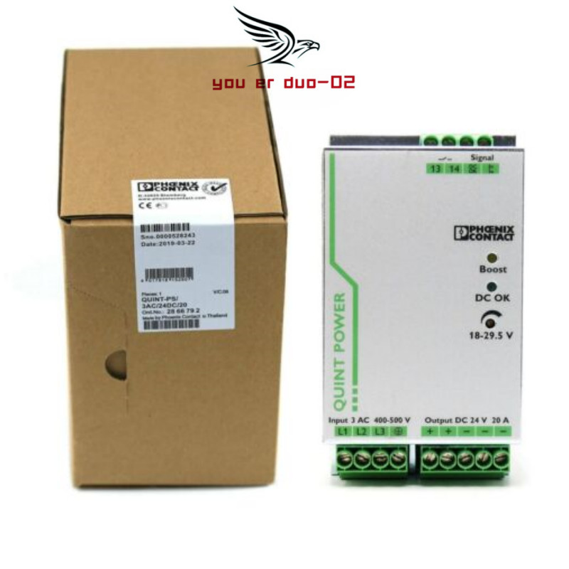PHOENIX CONTACT QUINT- PS /3AC/24DC/20 2866792 Power Supply Unit
