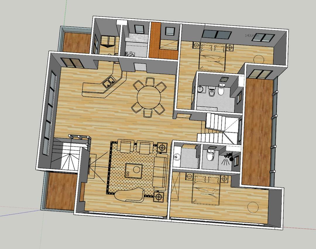 Contemporary Airplane Hanger and Home