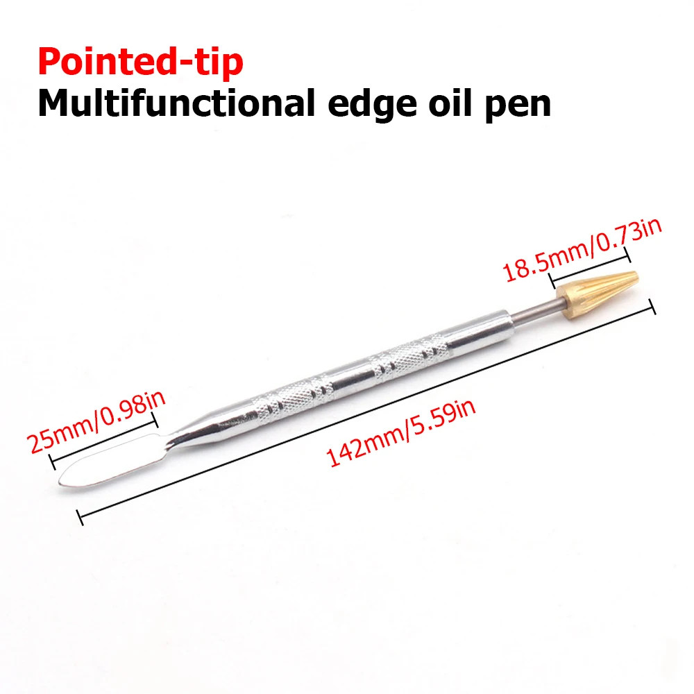 Dual Head Leather Edge Dye Pen Applicator Speedy Paint Roller DIY Craft Tool