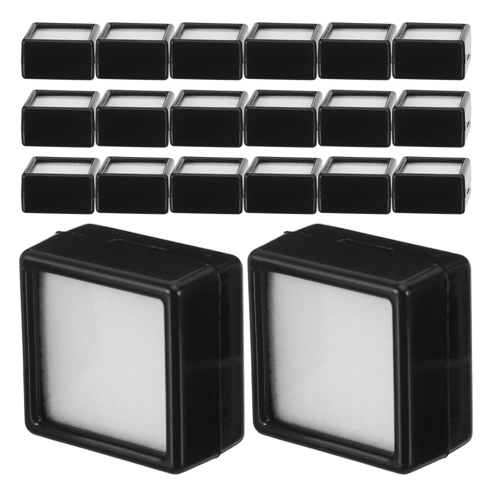 20 Pcs Small Packing Boxes for Jewelry Mineral Display Holder Gems