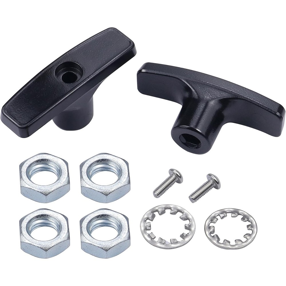 High Grade RV Waste Valve Handle Kit w/ Gaskets & Nuts, Compatible with Valterra