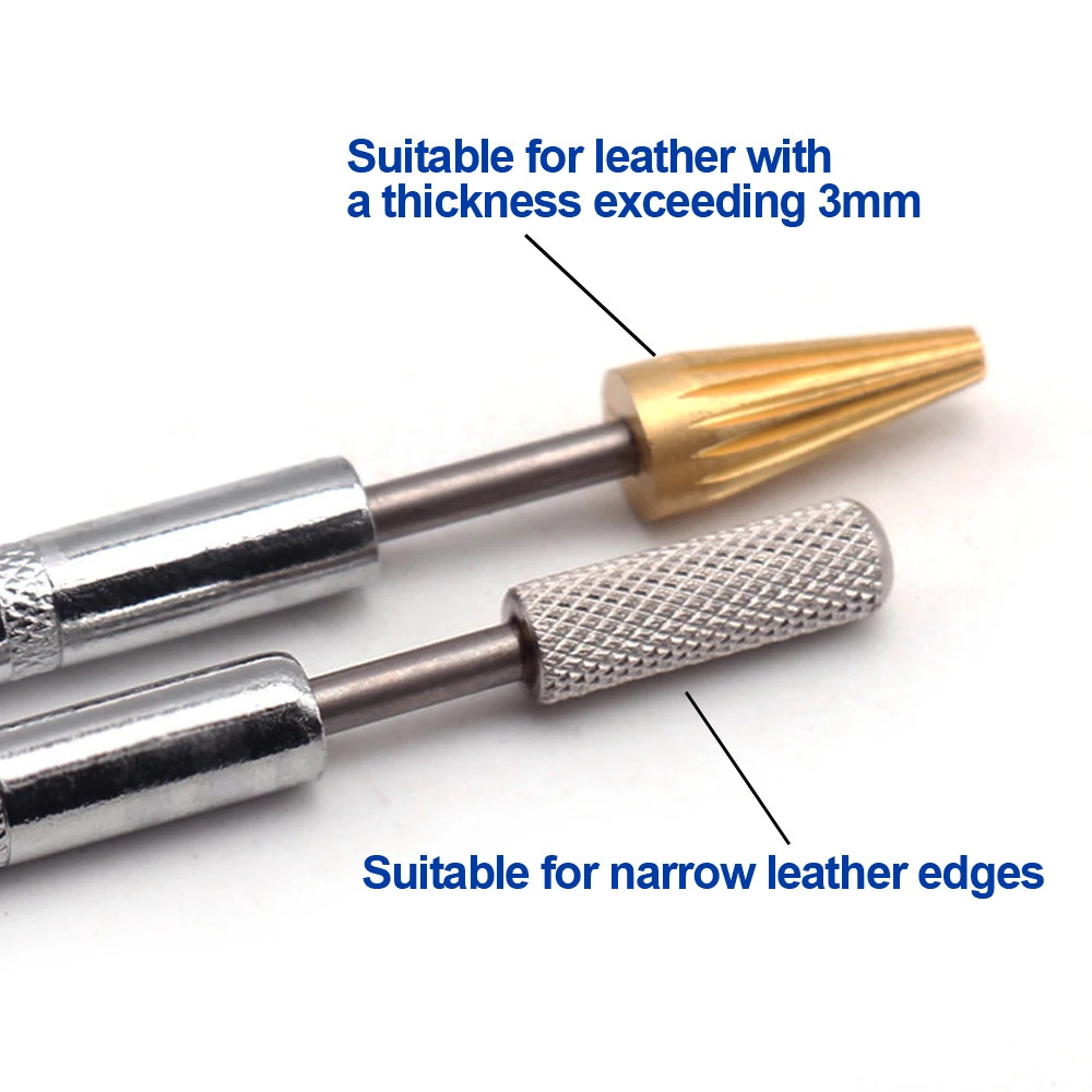 Dual Head Leather Edge Dye Pen Applicator Speedy Paint Roller DIY Craft Tool