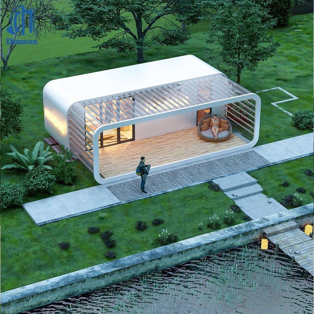 Apple Cabin Prefabricated Modular Home Glamping Pod Garden Guest Room Luxury New