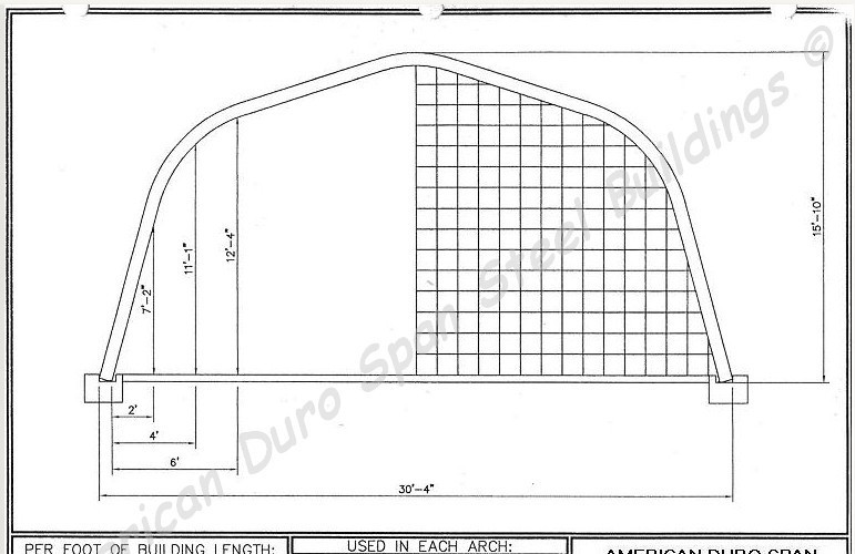 30x60x16 DuroSPAN Steel Roof Structure Off Grid Open Ends Factory DiRECT