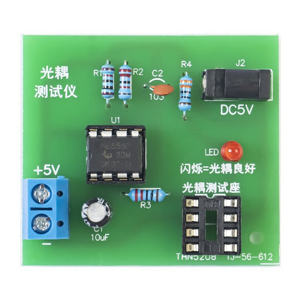 Optocoupler Tester Kit 555 Application Circuit Board Practice Welding DIY9940