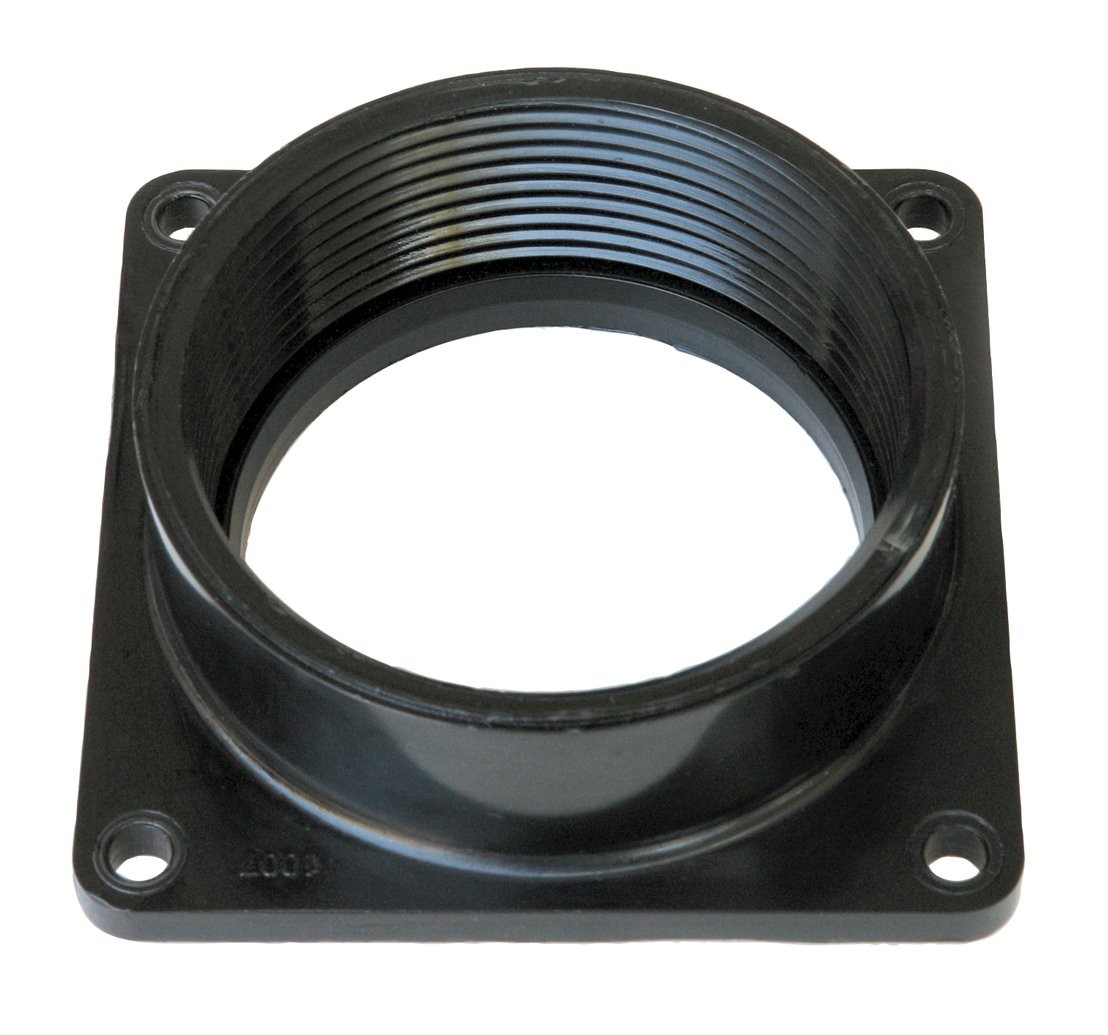 Valterra T1007 Flanged Valve Fitting – 3″ Female Thread Female, Black