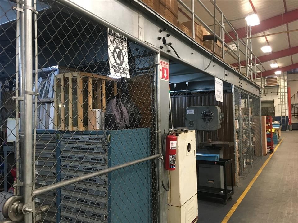 64′ L x 12′ W x 8′ H Steel Mezzanine with Stairs Included
