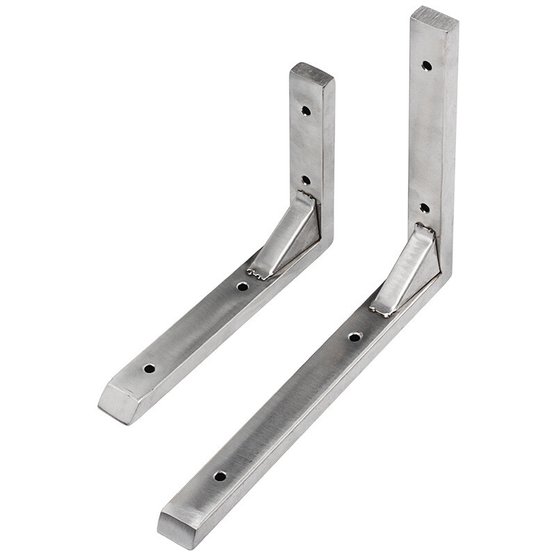 6″-22″ Stainless Steel L Shaped Angle Bracket Corner Brace Supports 1 Pcs