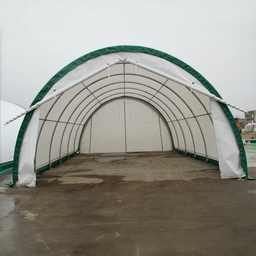 W20’xL30’xH12′ Portable Single Truss Arch Storage Shelter 11OZ PE Canvas Shelter