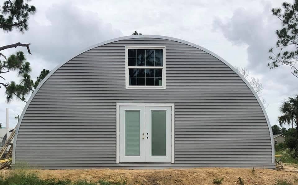 32x50x17 DuroSPAN Steel Building Quonest Home Homested Open Ends DIY Off Grid