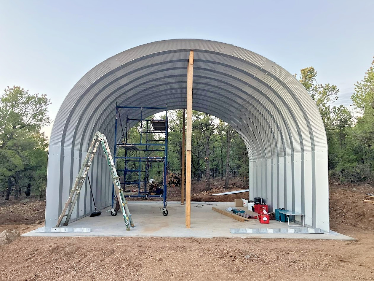20x30x14 DuroSPAN Steel Building Kit Off Grid Cabin Airbnb Homested Open Ends