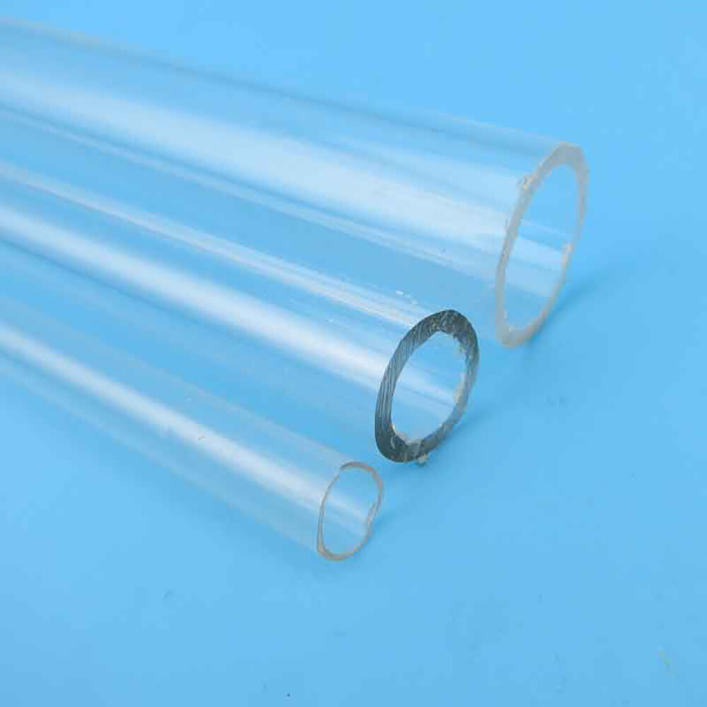 Clear Round Tube Perspex Hollow Plastic Pipe Candle Gloss Transparent OD 8-20mm