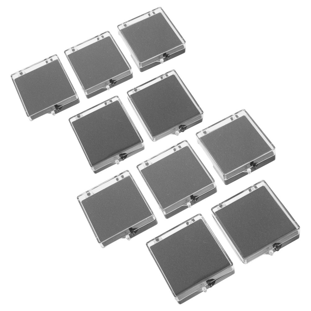 10 Pcs Medal Pin Display Box Badge Storage Case Collection Holder Lapel