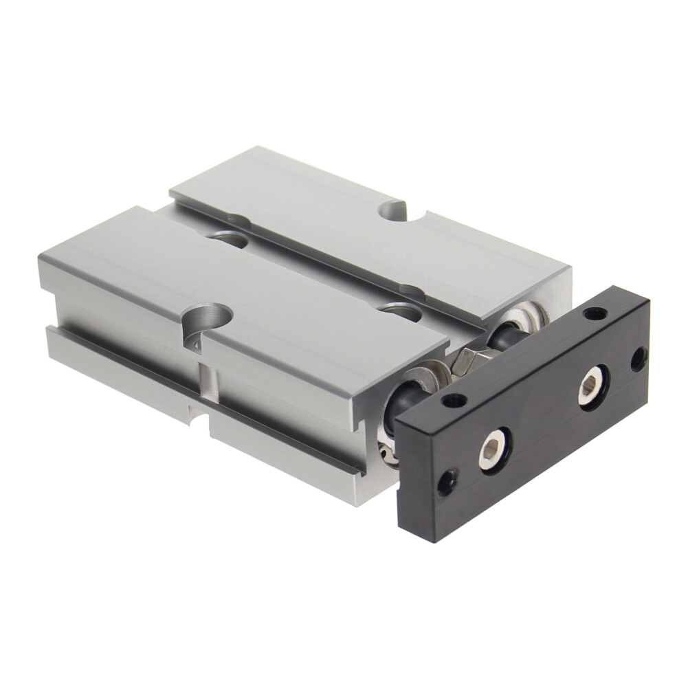 TN16mm Bore 10~150mm Stroke Dual Acting Pneumatic Air Cylinder Double Rod Alloy