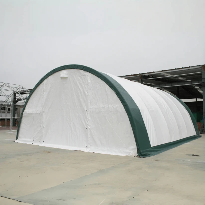 30’x40’x15′ Single Truss Storage Shelter 18oz PVC Fabric Hoop Building