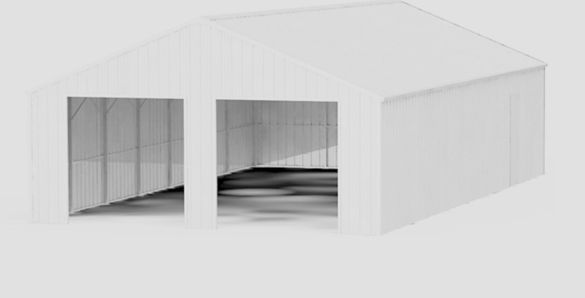 45′ x 25’x 14′ Metal Car Garage/Outdoor Storage Shed/Heavy Duty Galvanized Steel