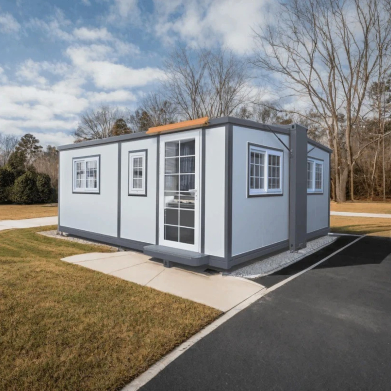 15x20x8FT Mobile Expandable Prefab House Prebuilt Home Portable Office