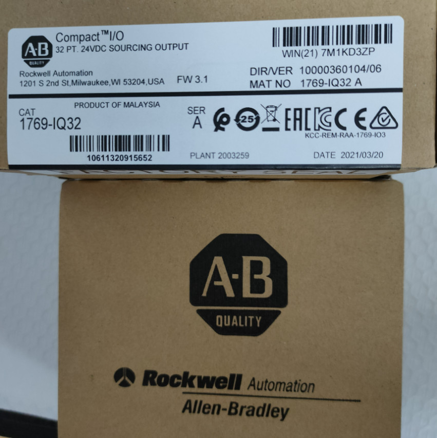 New Factory Sealed AB 1769-IQ32 CompactLogix 24V DC Input Module 1769IQ32