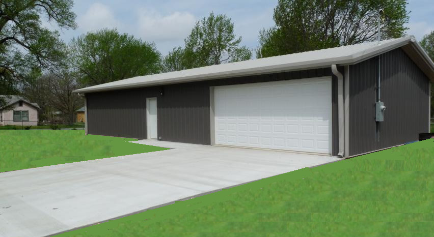 24×40 Steel Building SIMPSON Metal Garage Storage Shop Building Kit