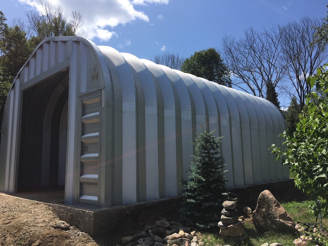 25x20x13 Engineered Steel Building Kit | DuroSPAN Clear-Span Arch with End Walls