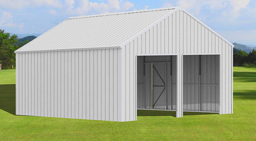 33′ x 25’x 14′ Metal Car Garage/Outdoor Storage Shed/Heavy Duty Galvanized Steel