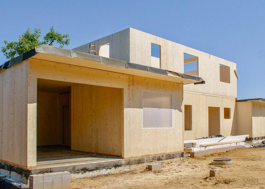 2690 SQ.FT ECO SOLID TIMBER AIRTIGHT PANEL HOUSE KIT. MASS WOOD CLT HOME, PREFAB