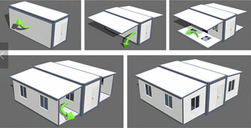 Expandable Container Home – Modern, Portable, and Eco-Friendly Living 20ftx 20ft