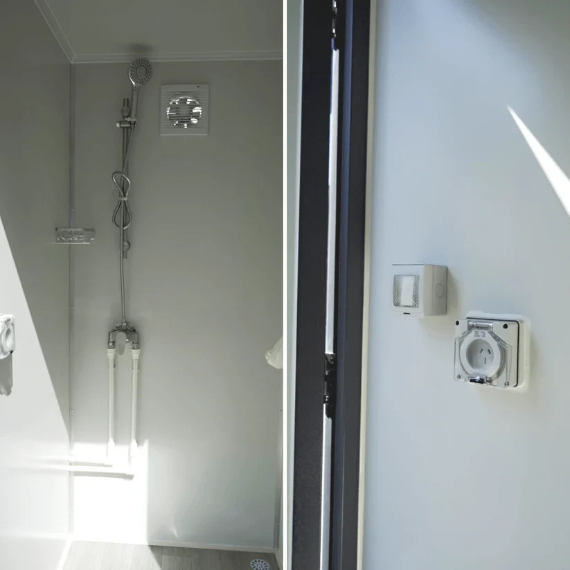 Bastone 2-Stall Mobile Shower Room | Insulated Portable Shower Units
