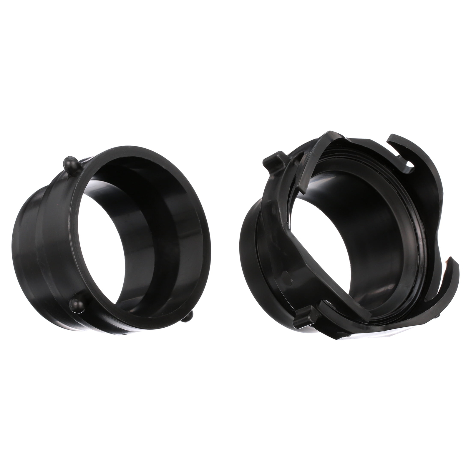 RV Sewer Hose Twist Connect Kit – Fits 3-inch Sewer Hoses – Black, Polymer